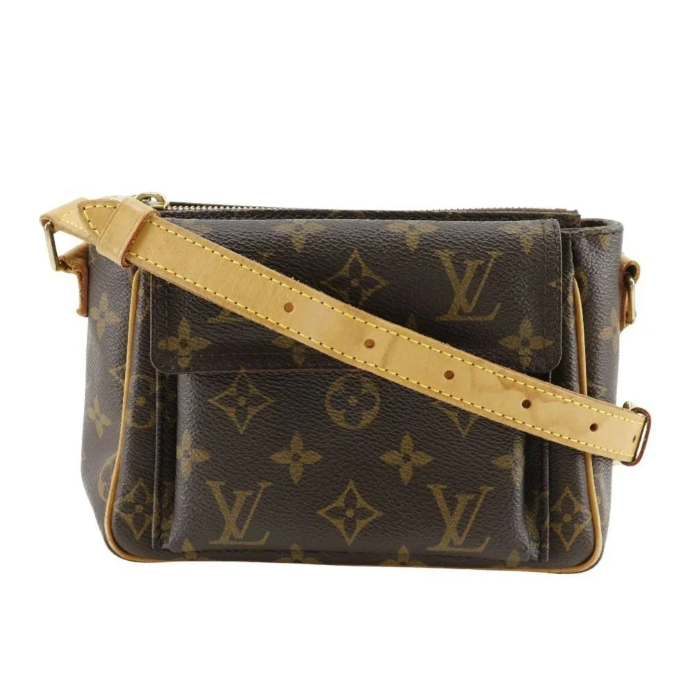 LOUIS VUITTON Authentic Brown Monogram Canvas Shoulder Bag